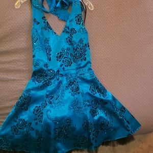 Teal Cocktail dress.